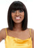 Hailey Human Hair Lob Wig With Fringe Sleek UK